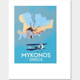 Myknonos Greece Posters and Art